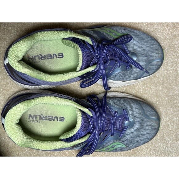 Saucony Everun Guide Iso Women’s Size 9 Running Shoes Purple Green - Picture 6 of 8